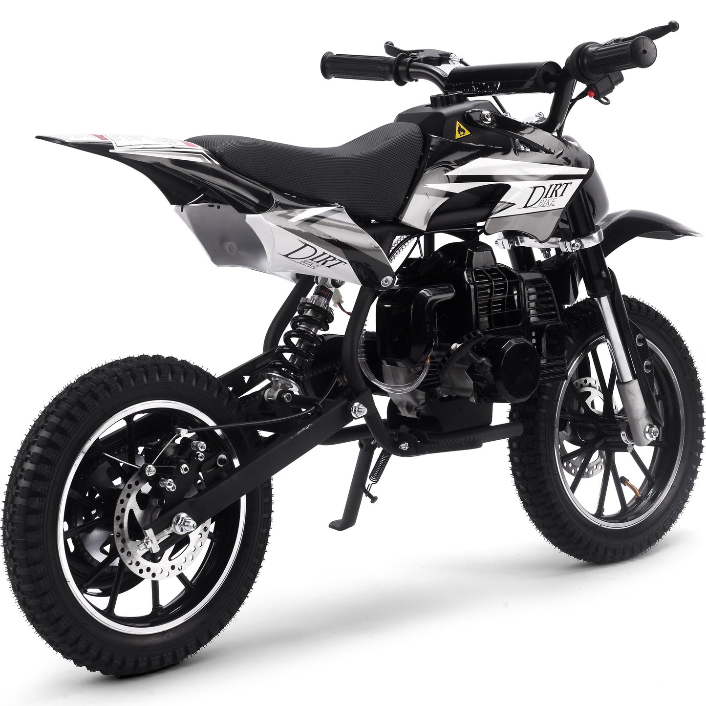 MotoTec Big Alien 50cc 2-Stroke Kids Gas Dirt Bike Black - view 3