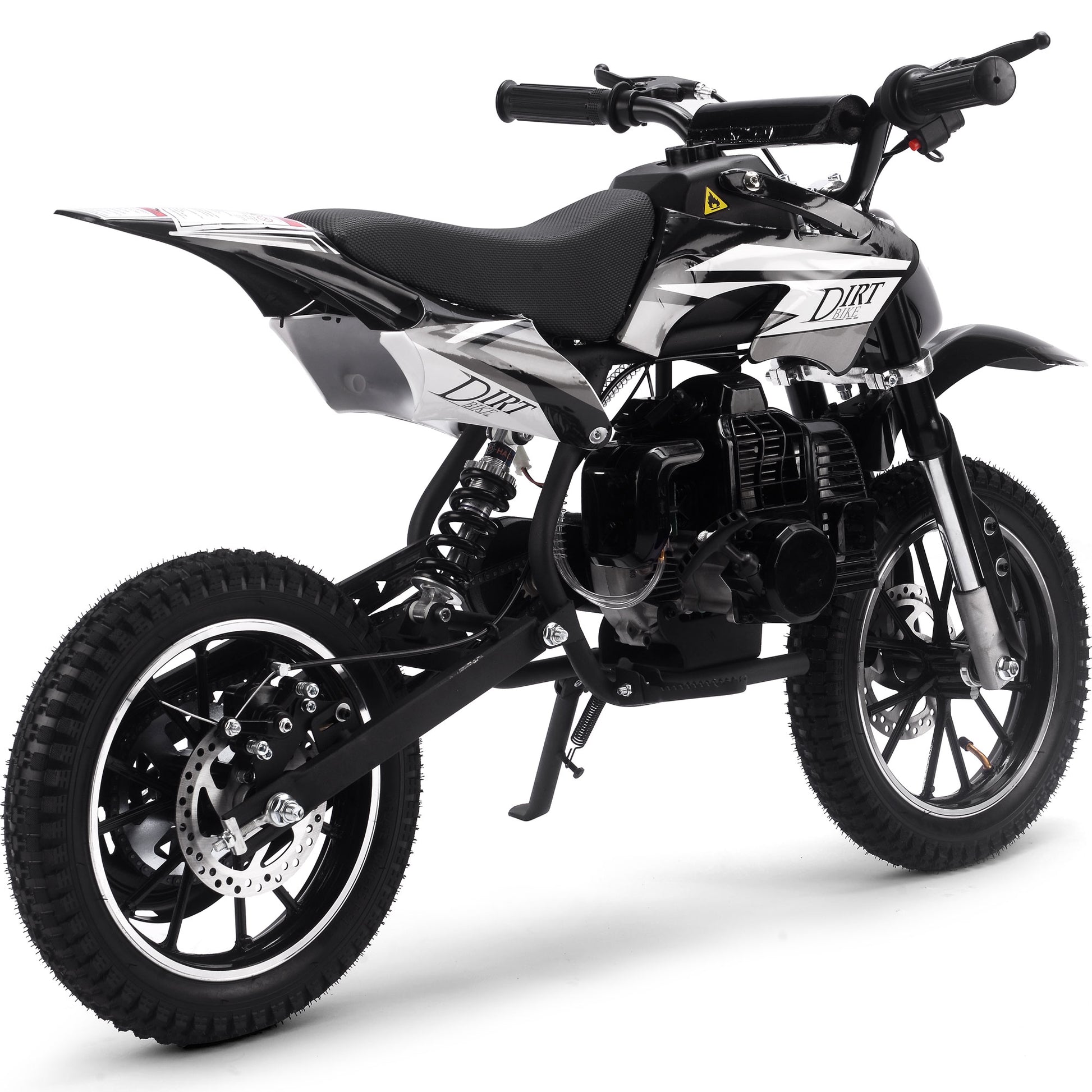 MotoTec Big Alien 50cc 2-Stroke Kids Gas Dirt Bike Black - view 3