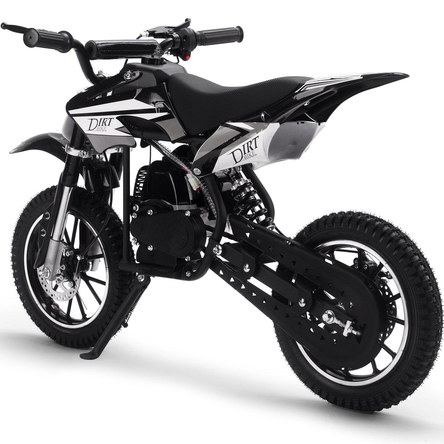 MotoTec Big Alien 50cc 2-Stroke Kids Gas Dirt Bike Black - view 4