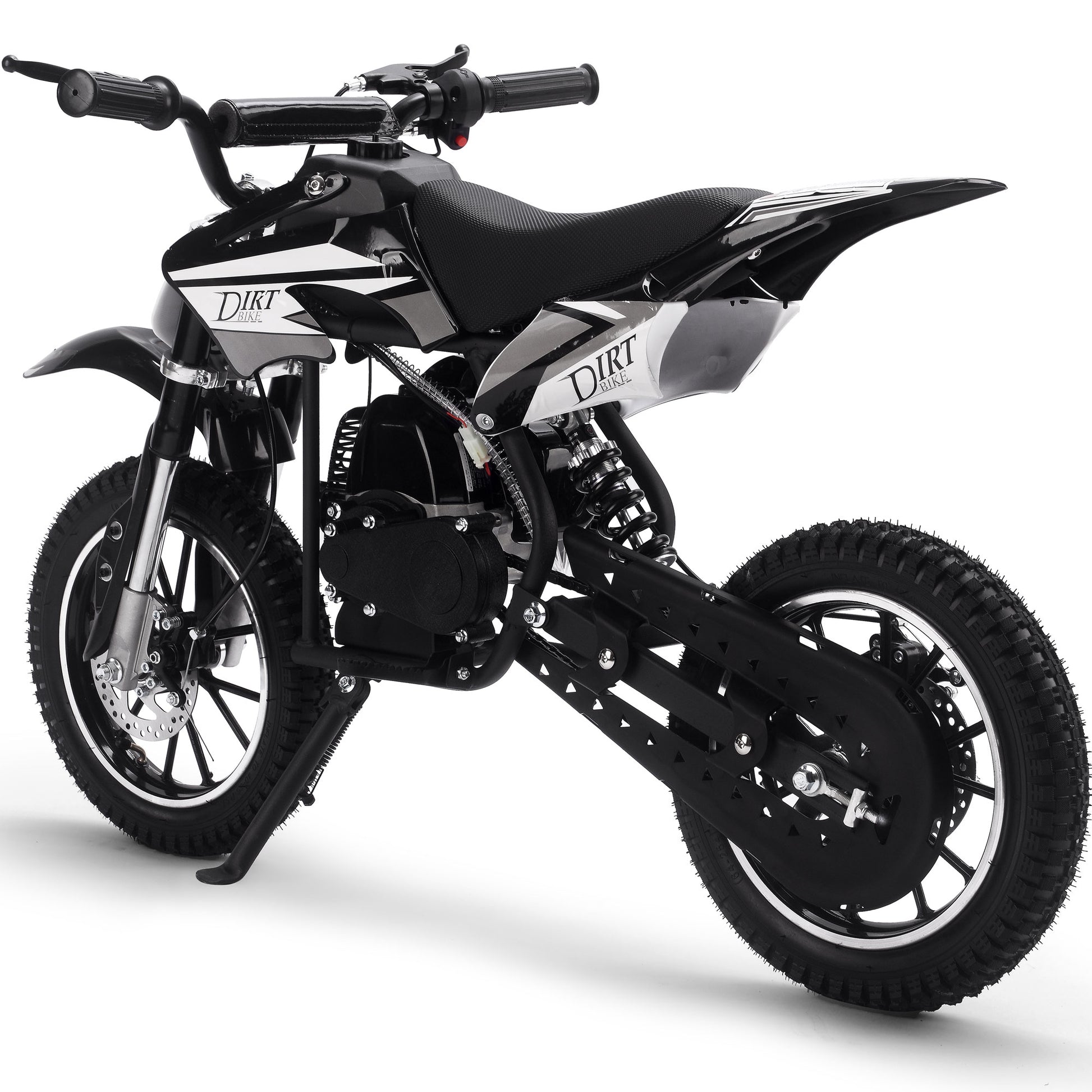 MotoTec Big Alien 50cc 2-Stroke Kids Gas Dirt Bike Black - view 4