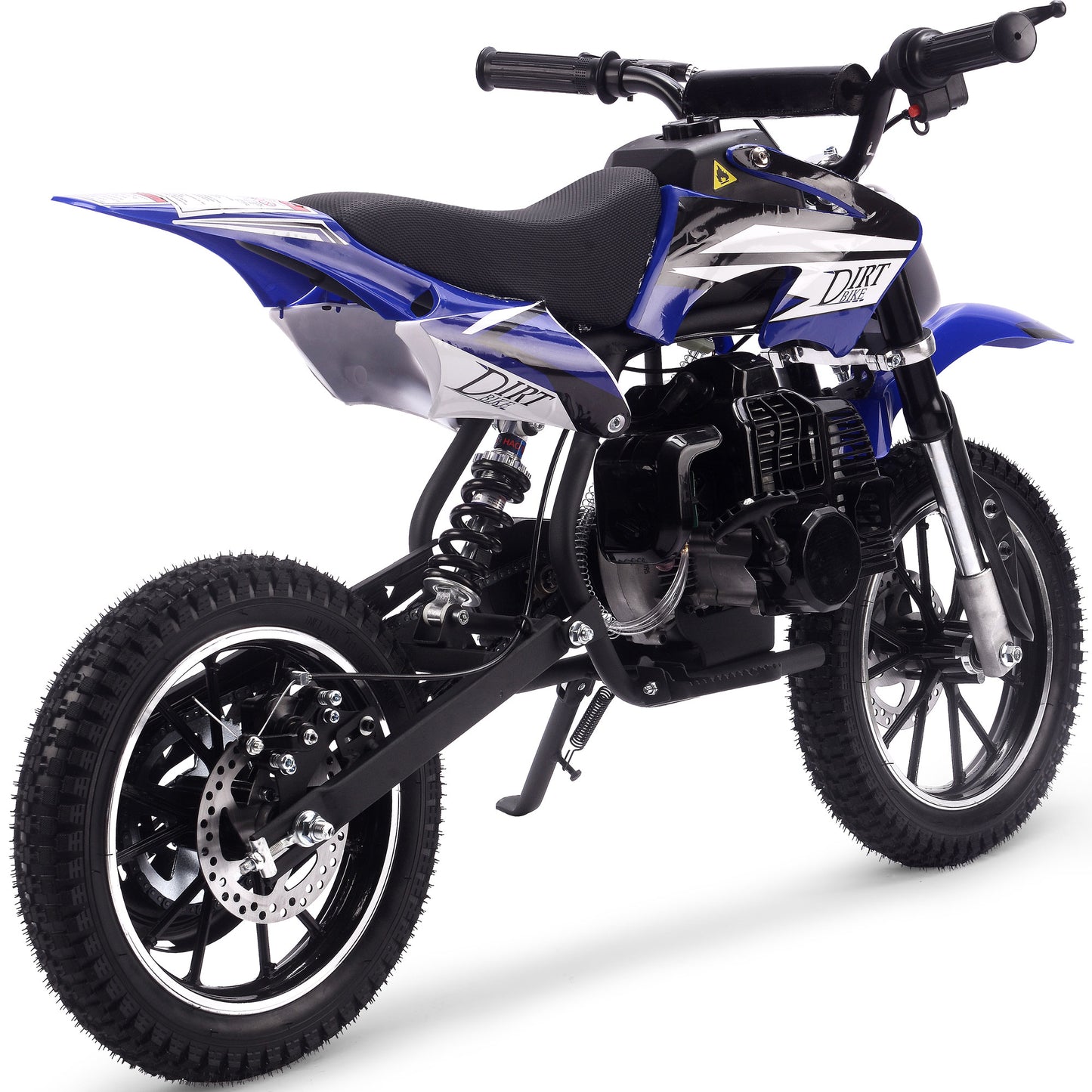 MotoTec Big Alien 50cc 2-Stroke Kids Gas Dirt Bike Blue - view 3