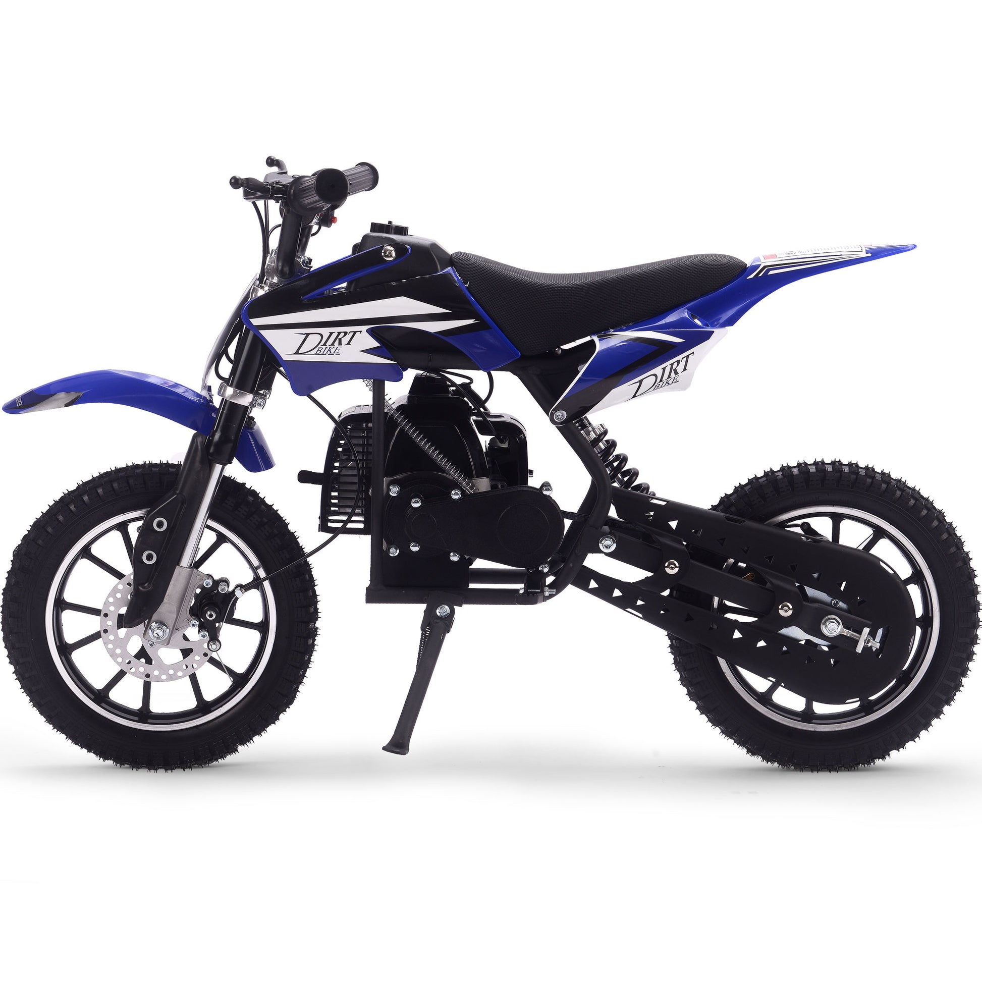 MotoTec Big Alien 50cc 2-Stroke Kids Gas Dirt Bike Blue - view 5