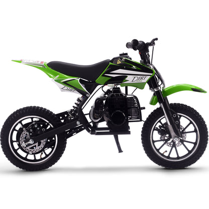 MotoTec Big Alien 50cc 2-Stroke Kids Gas Dirt Bike Green - view 2