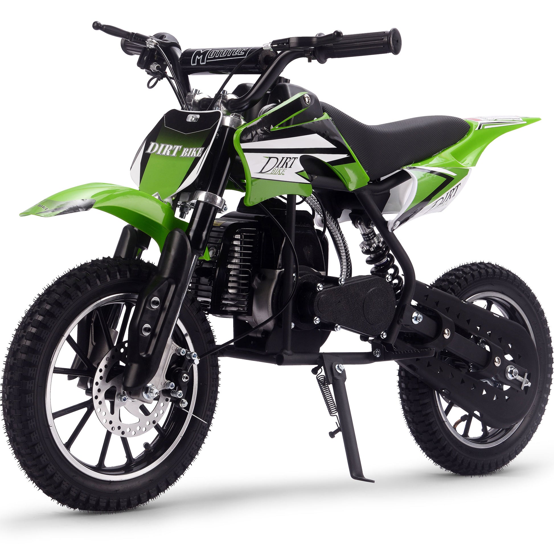 MotoTec Big Alien 50cc 2-Stroke Kids Gas Dirt Bike Green - view 6