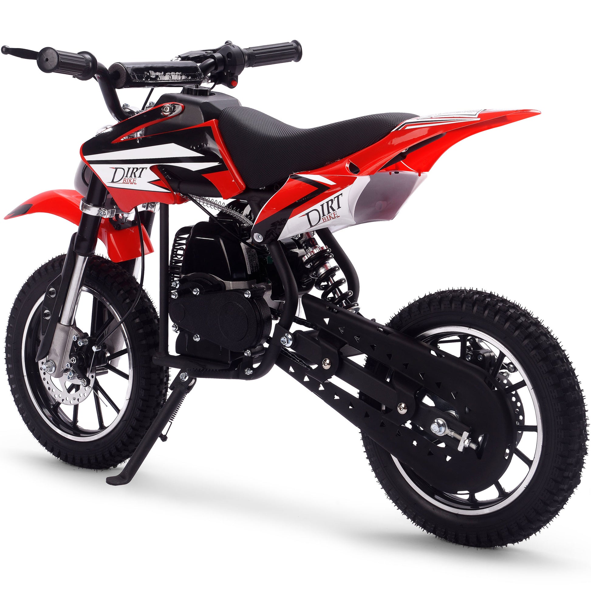 MotoTec Big Alien 50cc 2-Stroke Kids Gas Dirt Bike Red - view 4