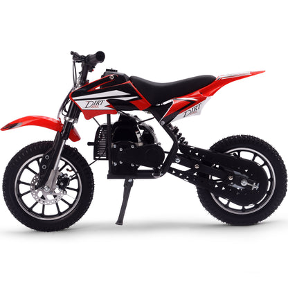 MotoTec Big Alien 50cc 2-Stroke Kids Gas Dirt Bike Red - view 5