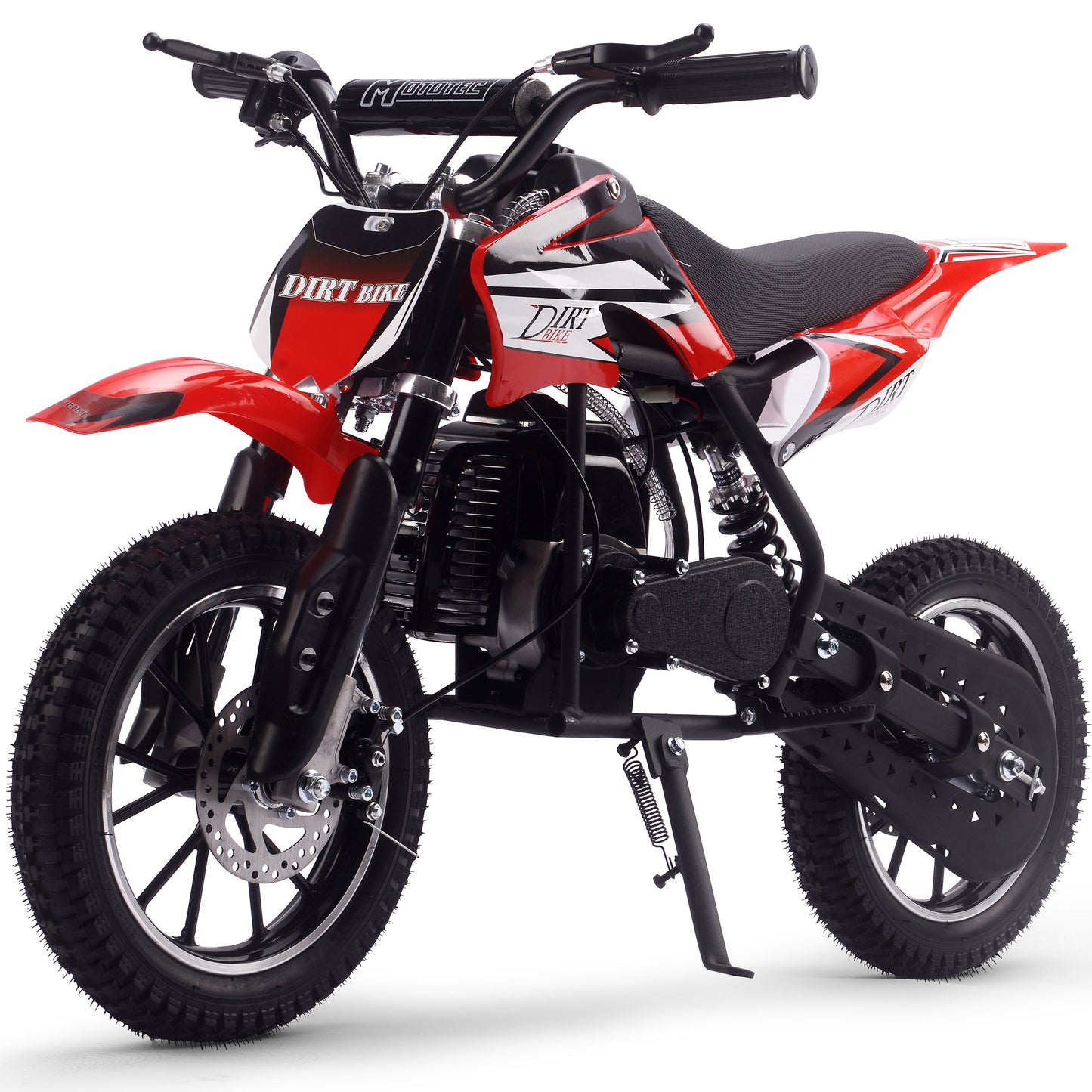 MotoTec Big Alien 50cc 2-Stroke Kids Gas Dirt Bike Red - view 6