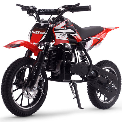 MotoTec Big Alien 50cc 2-Stroke Kids Gas Dirt Bike Red - view 6