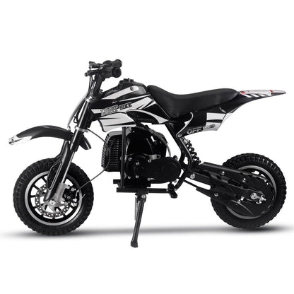 MotoTec Alien 50cc 2-Stroke Kids Gas Dirt Bike Black - view 2