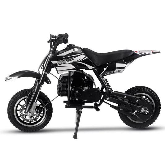 MotoTec Alien 50cc 2-Stroke Kids Gas Dirt Bike Black - view 2