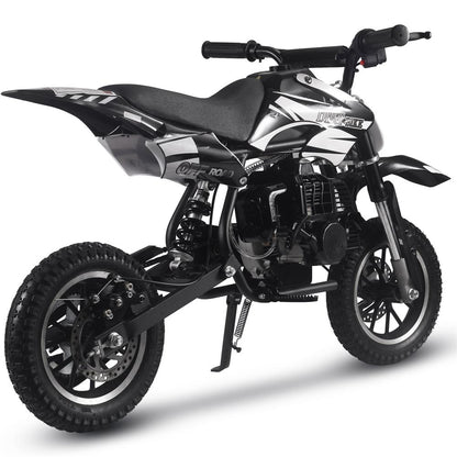 MotoTec Alien 50cc 2-Stroke Kids Gas Dirt Bike Black - view 4