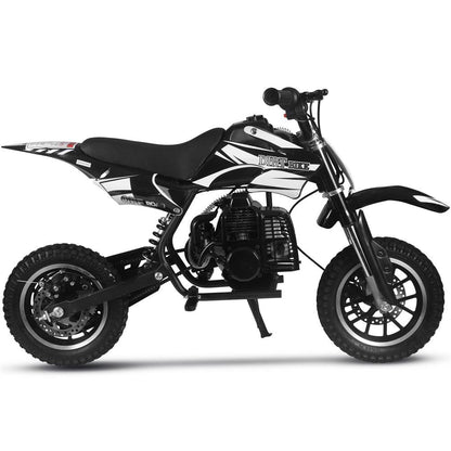 MotoTec Alien 50cc 2-Stroke Kids Gas Dirt Bike Black - view 5