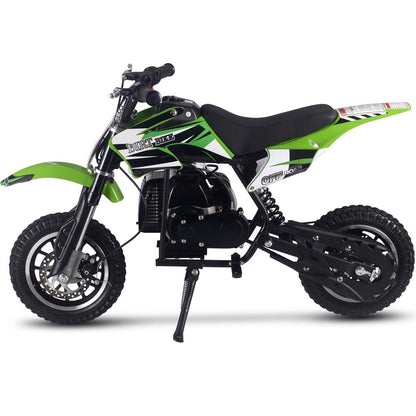 MotoTec Alien 50cc 2-Stroke Kids Gas Dirt Bike Green - view 2