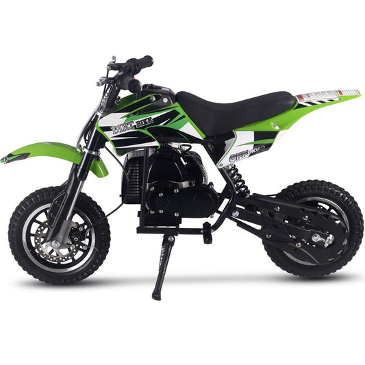 MotoTec Alien 50cc 2-Stroke Kids Gas Dirt Bike Green - view 2