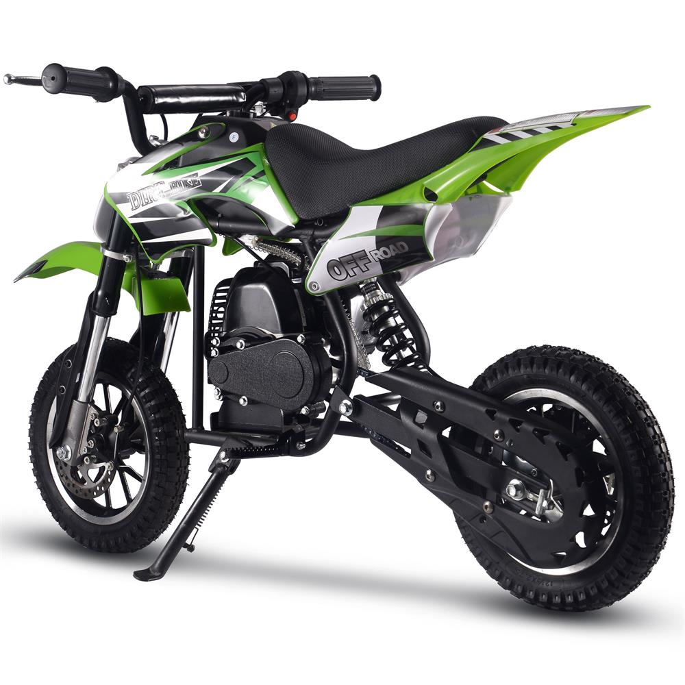 MotoTec Alien 50cc 2-Stroke Kids Gas Dirt Bike Green - view 3