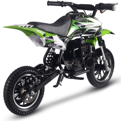 MotoTec Alien 50cc 2-Stroke Kids Gas Dirt Bike Green - view 4
