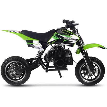 MotoTec Alien 50cc 2-Stroke Kids Gas Dirt Bike Green - view 5
