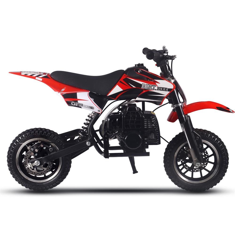 MotoTec Alien 50cc 2-Stroke Kids Gas Dirt Bike Red - view 2