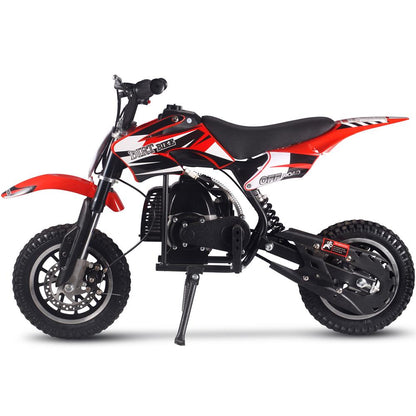 MotoTec Alien 50cc 2-Stroke Kids Gas Dirt Bike Red - view 5