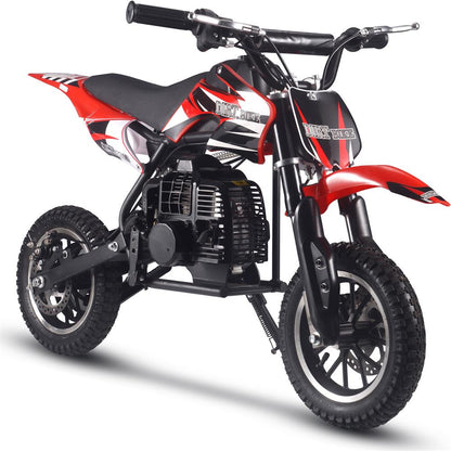 MotoTec Alien 50cc 2-Stroke Kids Gas Dirt Bike Red - view 6