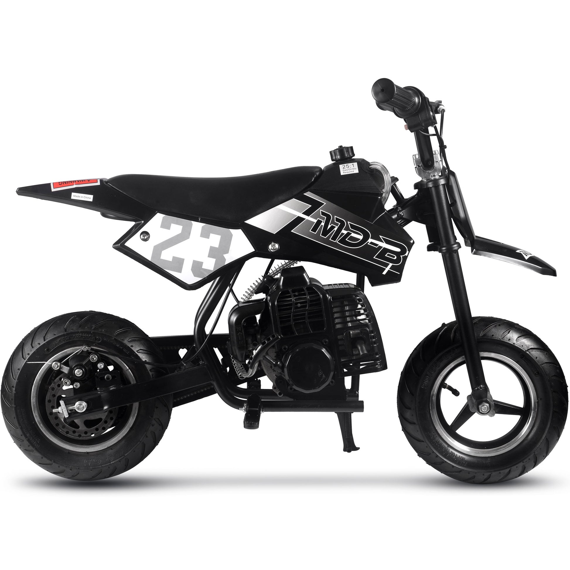 MotoTec Supermoto 50cc 2-Stroke Kids Dirt Bike Black - view 2