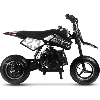 MotoTec Supermoto 50cc 2-Stroke Kids Dirt Bike Black - view 2