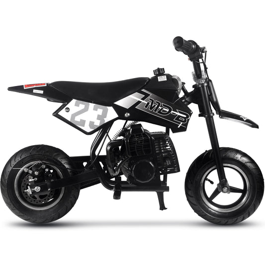 MotoTec Supermoto 50cc 2-Stroke Kids Dirt Bike Black - view 2