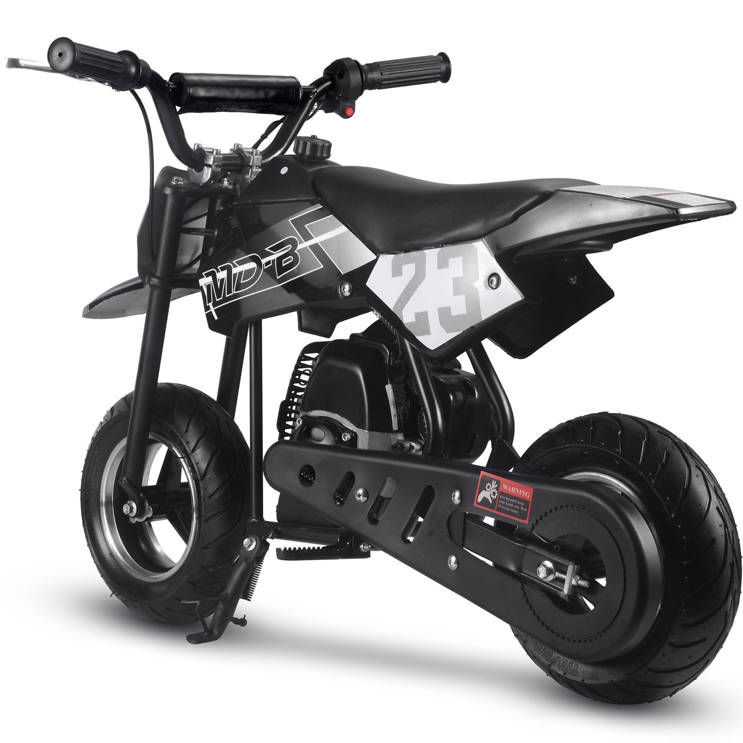 MotoTec Supermoto 50cc 2-Stroke Kids Dirt Bike Black - view 4