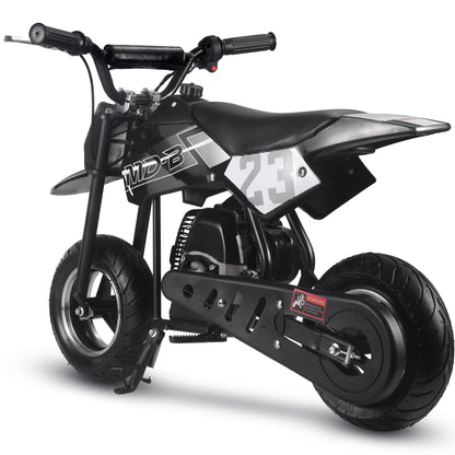 MotoTec Supermoto 50cc 2-Stroke Kids Dirt Bike Black - view 4