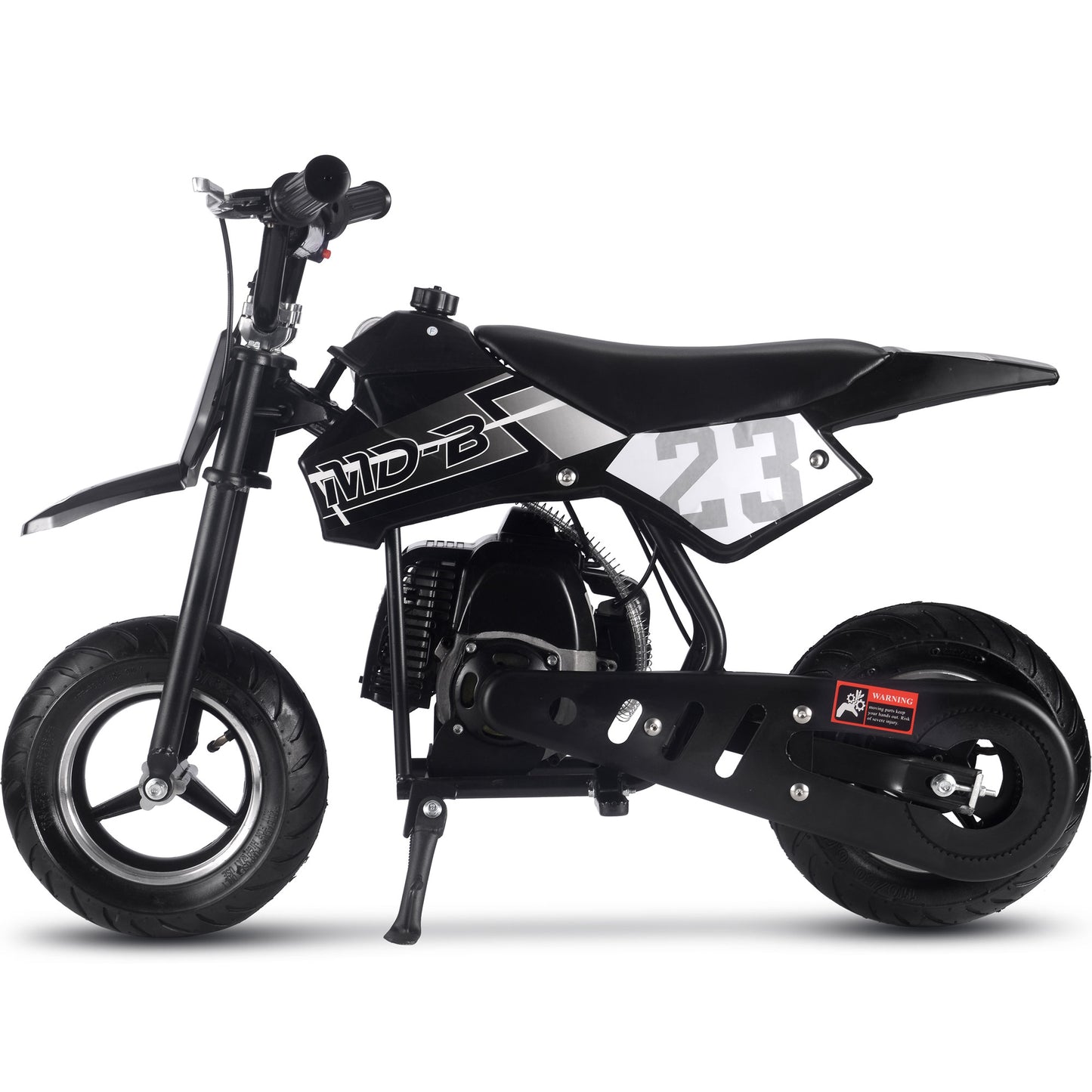 MotoTec Supermoto 50cc 2-Stroke Kids Dirt Bike Black - view 5