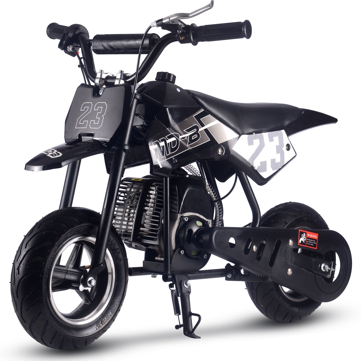 MotoTec Supermoto 50cc 2-Stroke Kids Dirt Bike Black - view 6