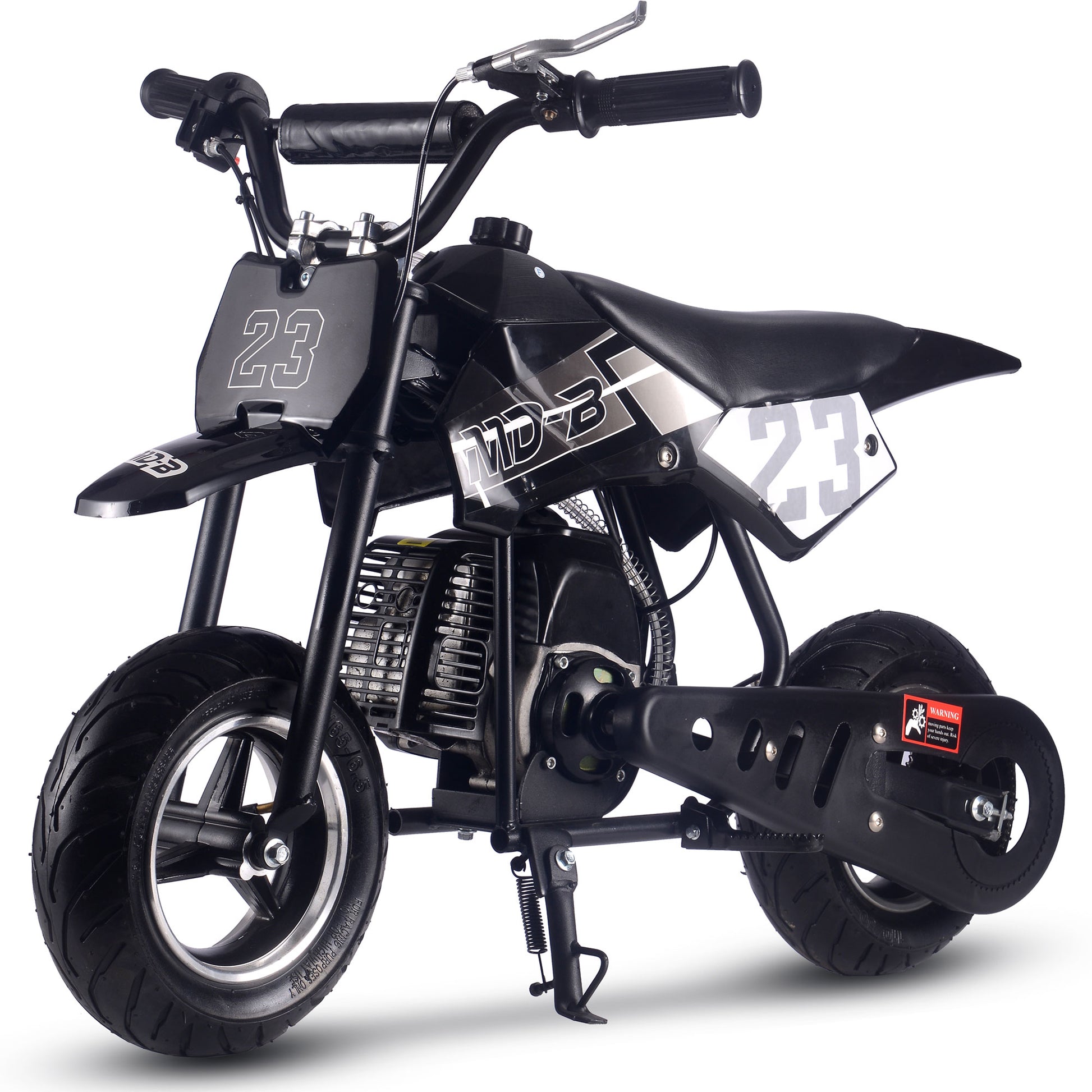 MotoTec Supermoto 50cc 2-Stroke Kids Dirt Bike Black - view 6