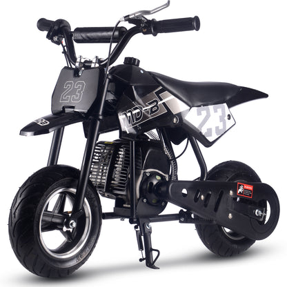 MotoTec Supermoto 50cc 2-Stroke Kids Dirt Bike Black - view 6