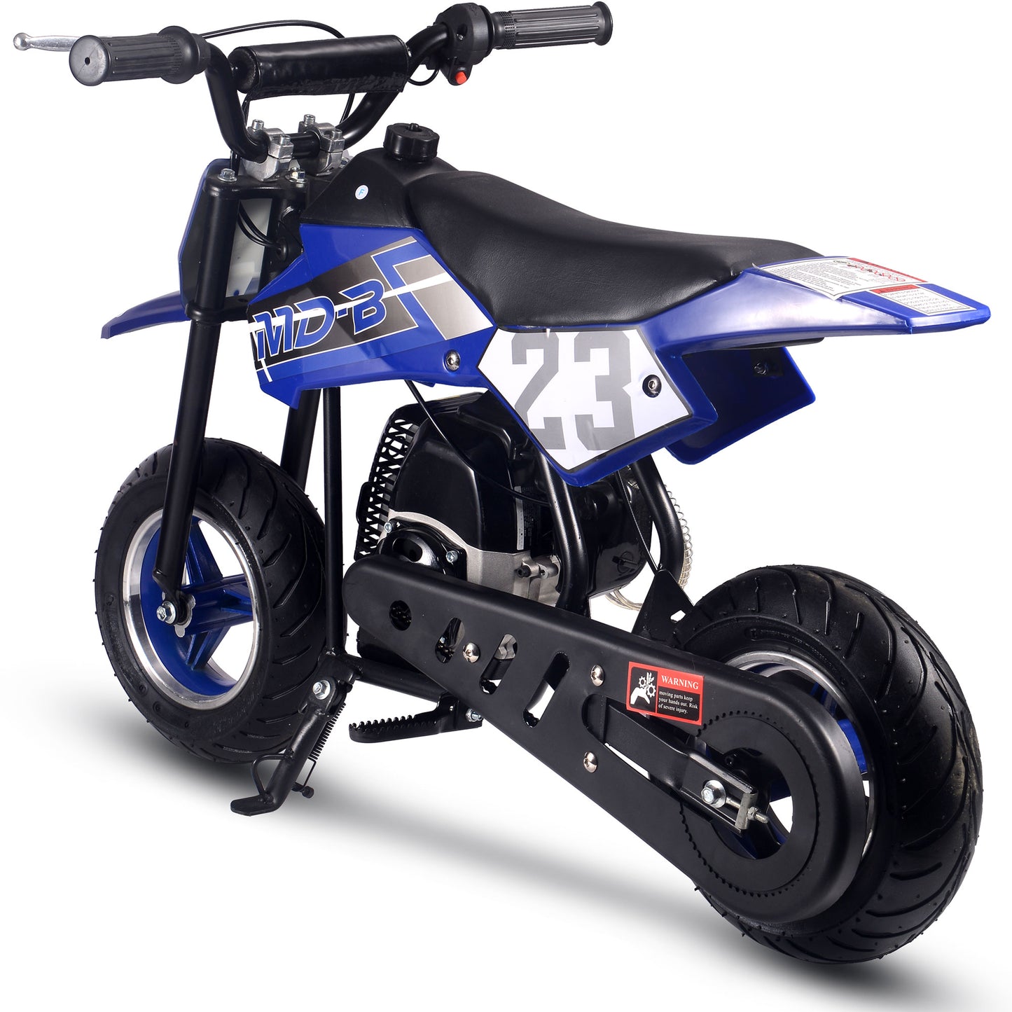 MotoTec Supermoto 50cc 2-Stroke Kids Dirt Bike Blue - view 4