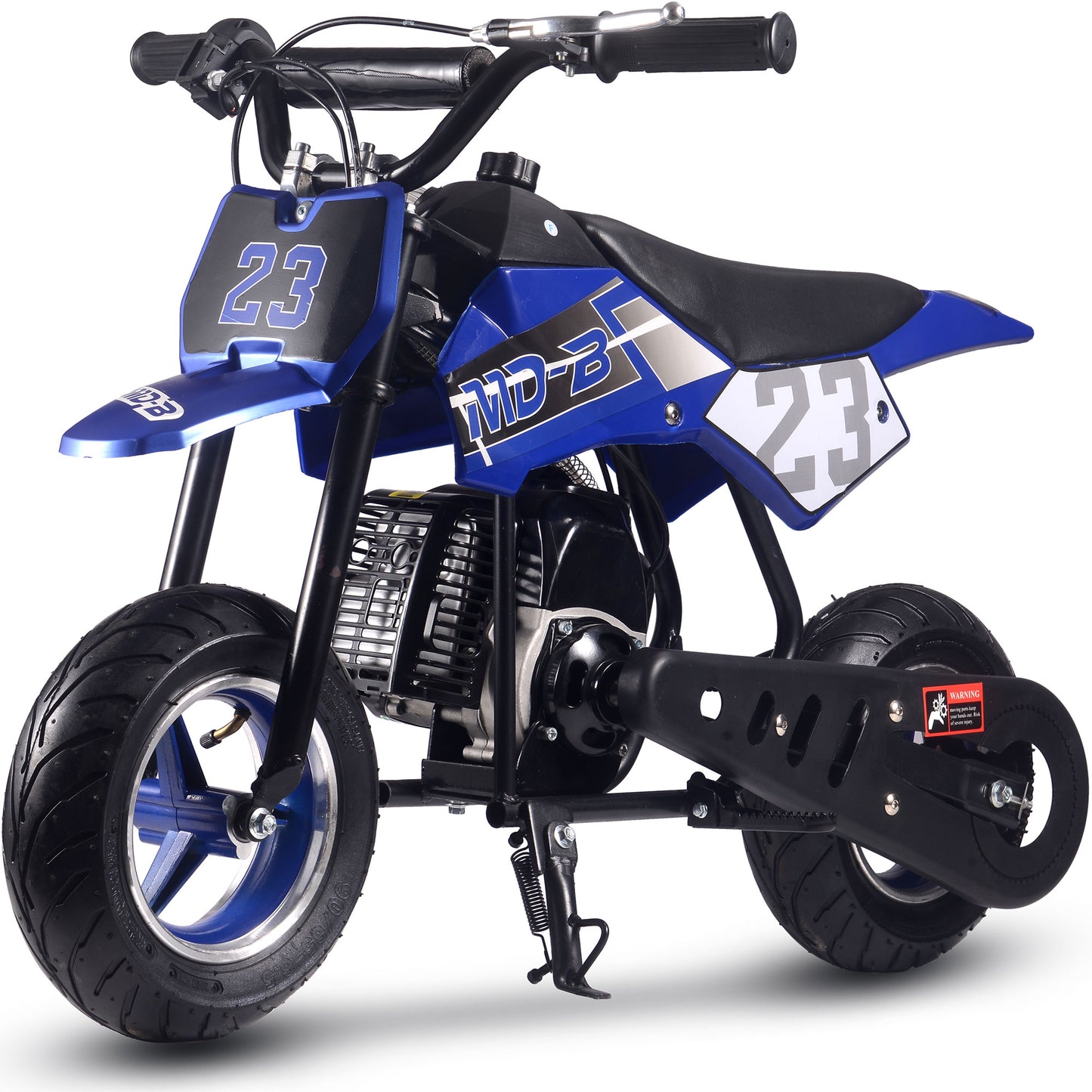 MotoTec Supermoto 50cc 2-Stroke Kids Dirt Bike Blue - view 6