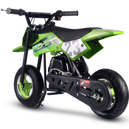 MotoTec Supermoto 50cc 2-Stroke Kids Dirt Bike Green - view 4
