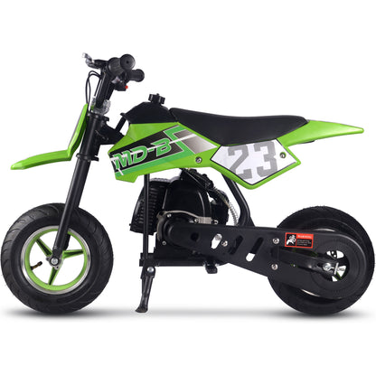 MotoTec Supermoto 50cc 2-Stroke Kids Dirt Bike Green - view 5