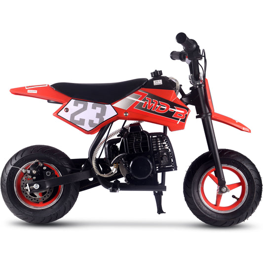 MotoTec Supermoto 50cc 2-Stroke Kids Dirt Bike Red - view 2