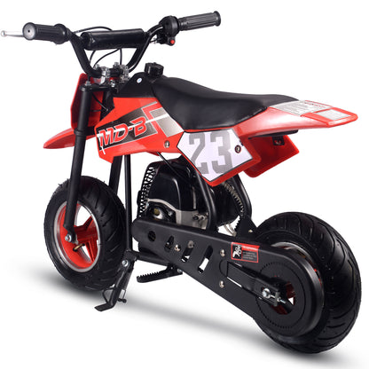 MotoTec Supermoto 50cc 2-Stroke Kids Dirt Bike Red - view 4