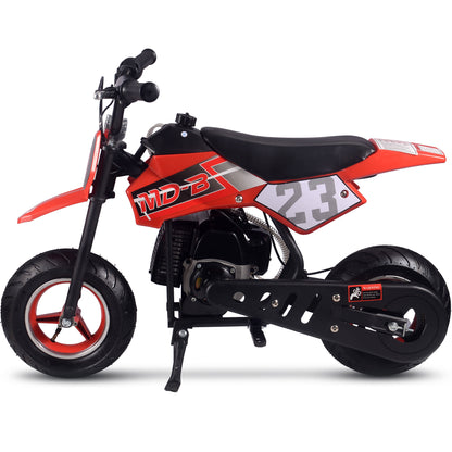 MotoTec Supermoto 50cc 2-Stroke Kids Dirt Bike Red - view 5