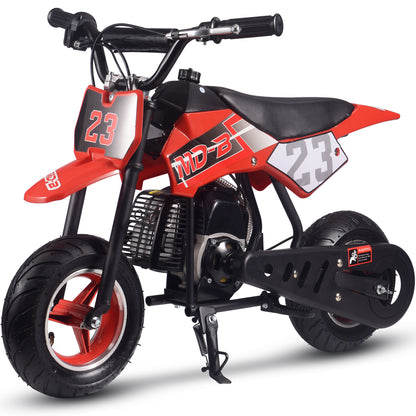 MotoTec Supermoto 50cc 2-Stroke Kids Dirt Bike Red - view 6