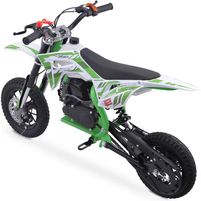 MotoTec Villain 52cc 2-Stroke Kids Gas Dirt Bike Green - view 6