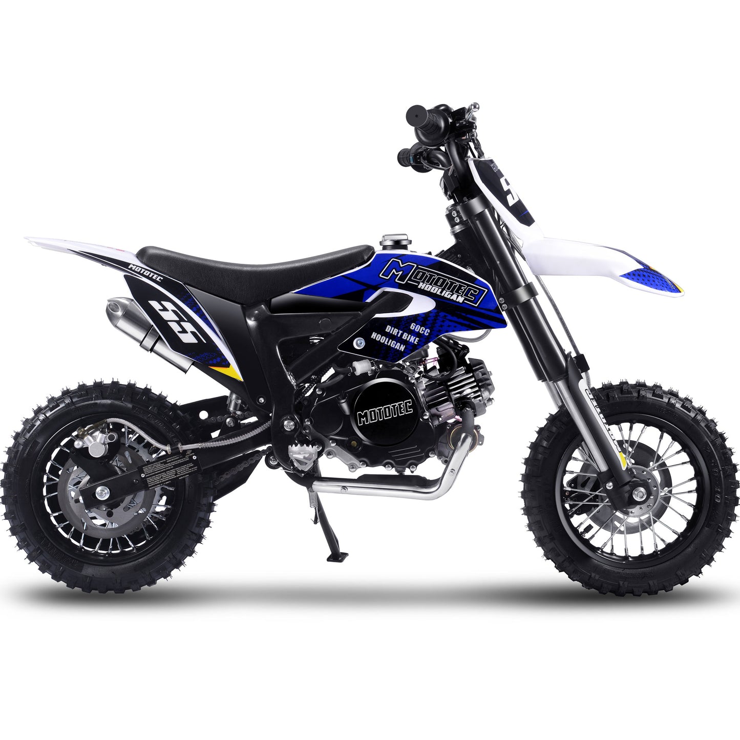 MotoTec Hooligan 60cc 4-Stroke Gas Dirt Bike Black - view 2