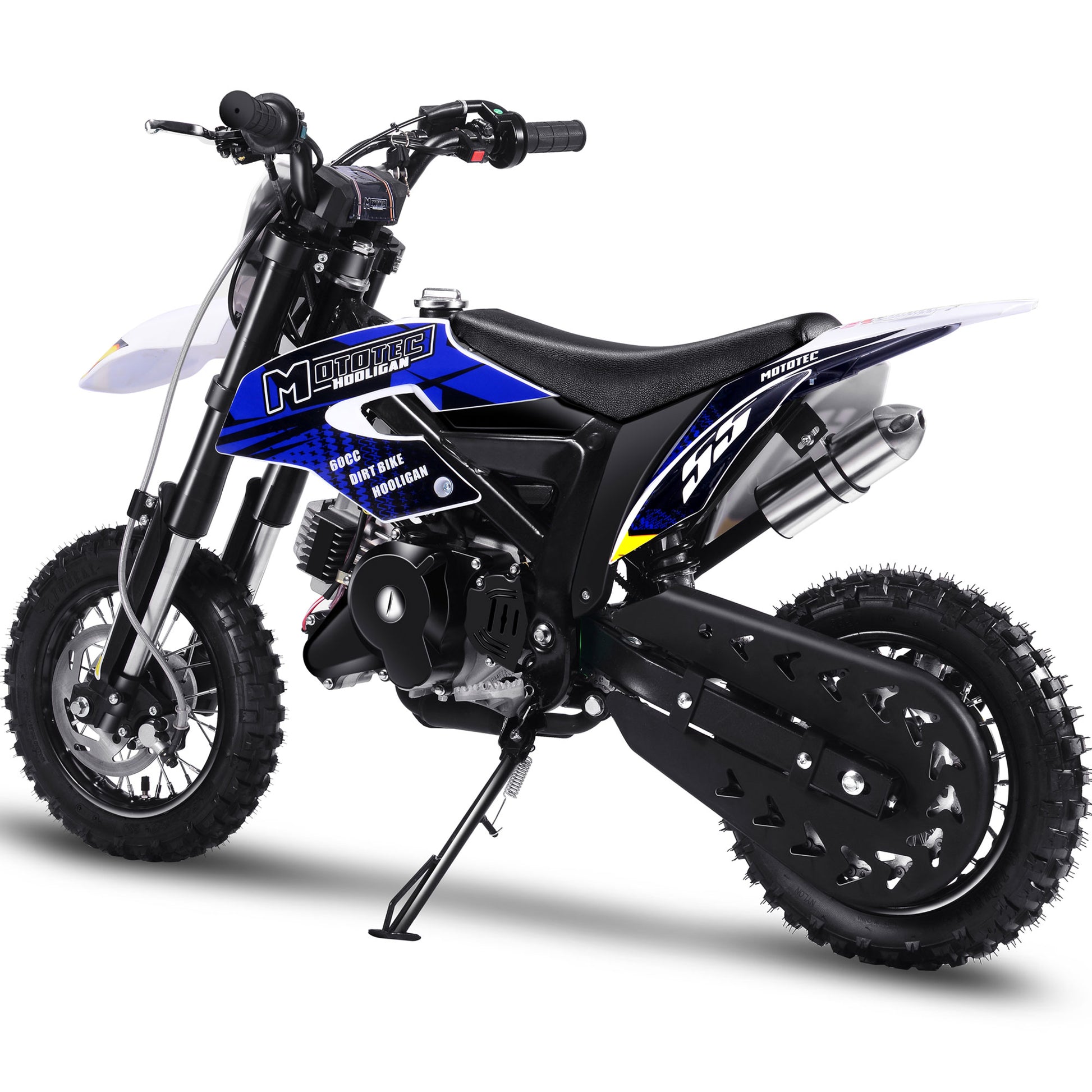 MotoTec Hooligan 60cc 4-Stroke Gas Dirt Bike Black - view 4