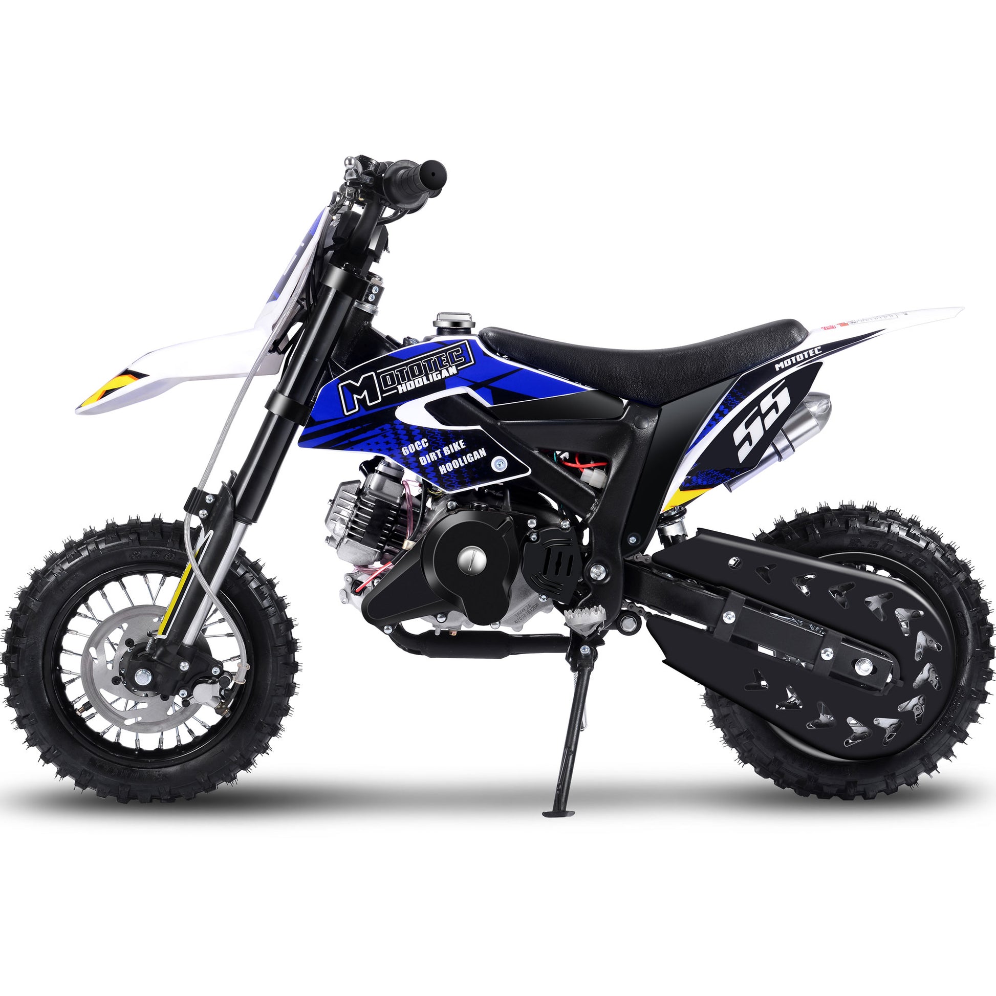 MotoTec Hooligan 60cc 4-Stroke Gas Dirt Bike Black - view 5