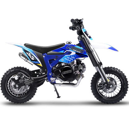 MotoTec Hooligan 60cc 4-Stroke Gas Dirt Bike Blue - view 2