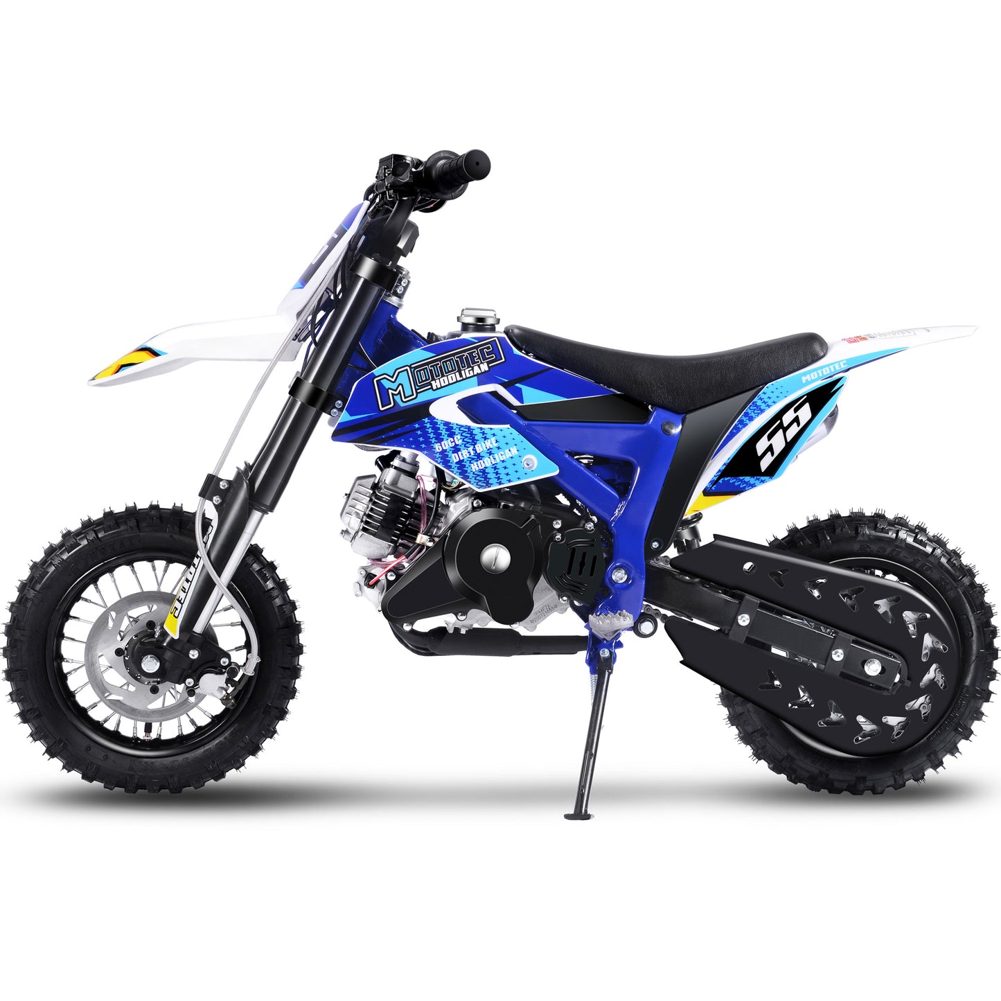 MotoTec Hooligan 60cc 4-Stroke Gas Dirt Bike Blue - view 5