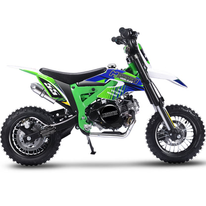 MotoTec Hooligan 60cc 4-Stroke Gas Dirt Bike Green - view 2