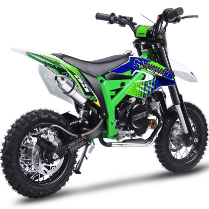 MotoTec Hooligan 60cc 4-Stroke Gas Dirt Bike Green - view 3