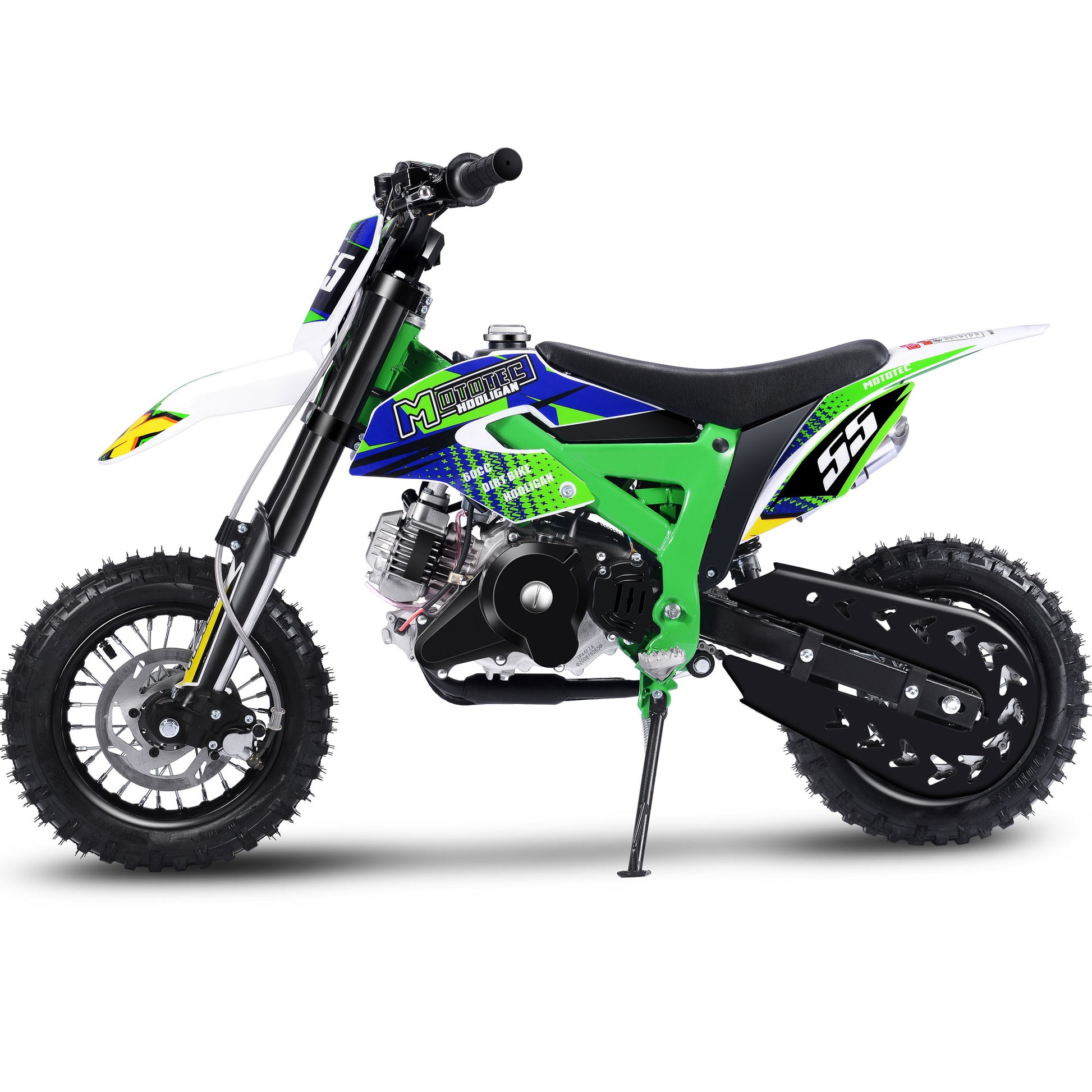 MotoTec Hooligan 60cc 4-Stroke Gas Dirt Bike Green - view 5